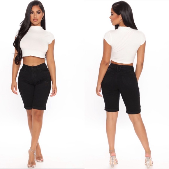 Fashion Nova Pants - Fashion Nova Amberly Booty Lifting Bermuda Shorts
